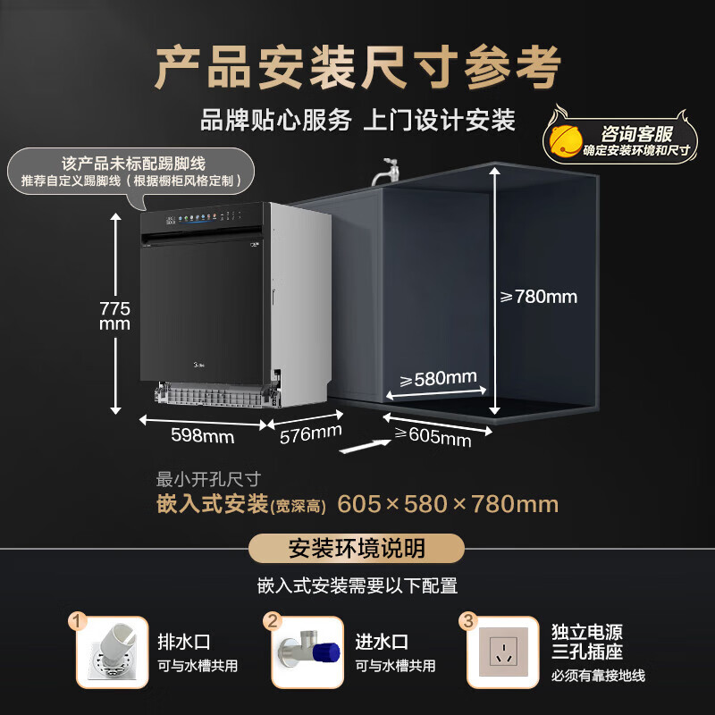 嵌入式洗碗机推荐_嵌入式口碑最好洗碗机_性价比高的嵌入式洗碗机